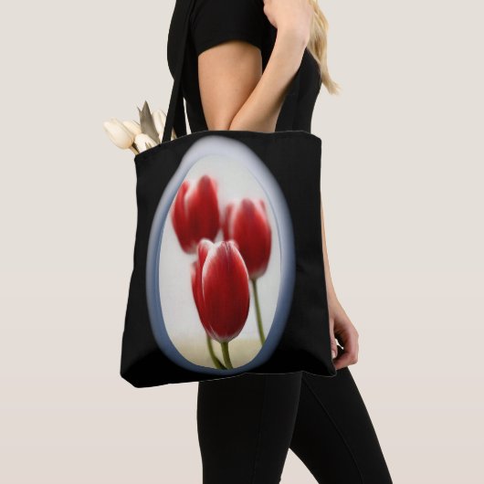 Rote Tulpen Tasche (Von Nahem)