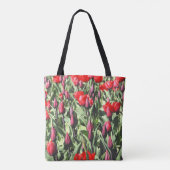 Rote Tulpen Tasche (Rückseite)