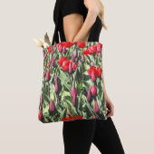 Rote Tulpen Tasche (Von Nahem)