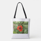 Rote Tulpen-Tasche Tasche (Rückseite)
