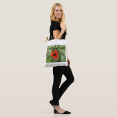 Rote Tulpen-Tasche Tasche (Am Model)