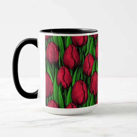 Rote Tulpen Tasse (Links)
