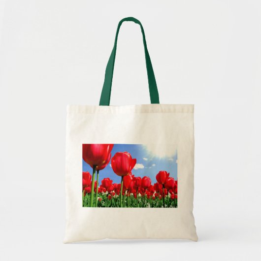 Rote Tulpen Tragetasche (Vorne)