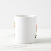 Rote Tulpen und gelbe Osterglockenblumen Kaffeetasse (Mittel)