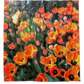 Rote Tulpen von Istanbul Duschvorhang (Vorderseite)