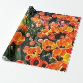 Rote Tulpen von Istanbul Geschenkpapier (Ungerollt)