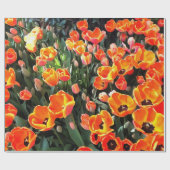 Rote Tulpen von Istanbul Geschenkpapier (Flach)