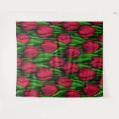 Rote Tulpen Wandteppich (Vorderseite (Horizontal))