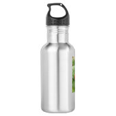 Rote Tulpen-Wasserflasche Edelstahlflasche (Rückseite)