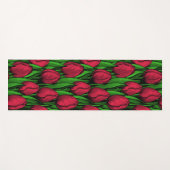 Rote Tulpen Yogamatte (Vorderseite (Horizontal))