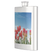 Rote Tulpenblumen-30247 Flachmann (Links)