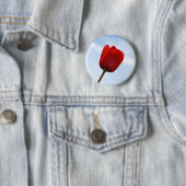 Rote Tulpenknospe Button (Beispiel)