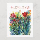 Rote Tulpenpostkarte Postkarte (Vorderseite)