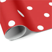 Rote Tupfen-Packpapier-Rolle Geschenkpapier (Rolleneckpunkt)