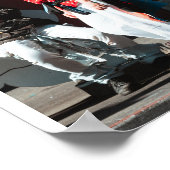 Rote Tupfen Poster (Ecke)