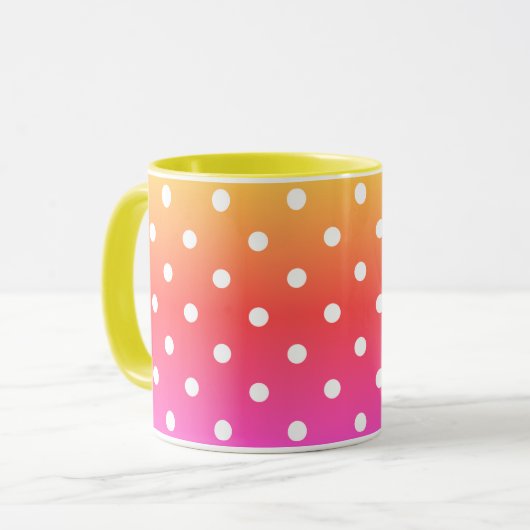 Rote Tupfen Tasse (Vorderseite Links)
