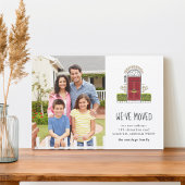 Rote Tür | Ankündigung zum Umschalten von Fotos