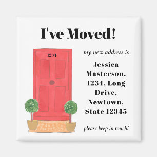 Rote Tür, die ich bewegt habe Magnet