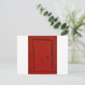 Rote Tür durch S. B. Eazle Postkarte (Stehend Vorderseite)