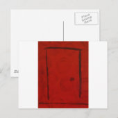 Rote Tür durch S. B. Eazle Postkarte (Vorne/Hinten)