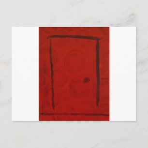 Rote Tür durch S. B. Eazle Postkarte