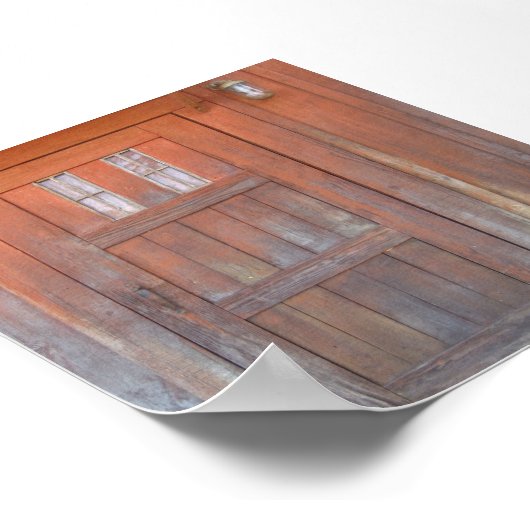 Rote Tür Poster (Ecke)