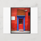 Rote Tür Postkarte (Vorderseite)