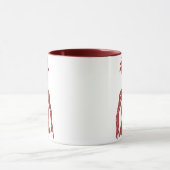 Rote Typ-Tasse Tasse (Zentrum)