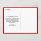 Rote Typografie Frohe Weihnachten Drei Foto (Rückseite)