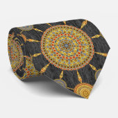 Rote u. gelbe stachelige krawatte (Gerollt)