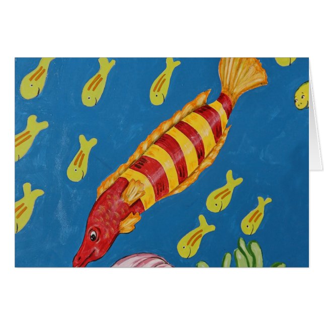 Rote u. gelbe tropische Fische (Vorderseite (Horizontal))