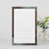 Rote u. graue Backsteinmauer Briefpapier (Stehend Vorderseite)