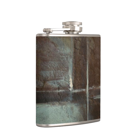 Rote u. graue Backsteinmauer Flachmann (Rechts)