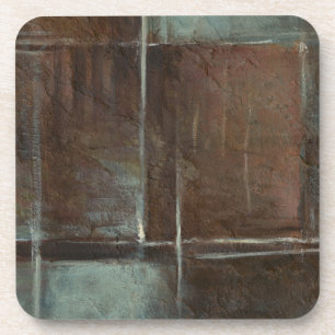 Rote u. graue Backsteinmauer Getränkeuntersetzer