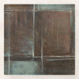 Rote u. graue Backsteinmauer Glasuntersetzer