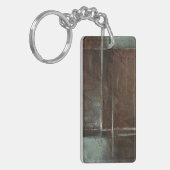 Rote u. graue Backsteinmauer Schlüsselanhänger (Vorderseite links)