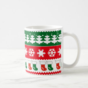 Rote u. grüne kaffeetasse