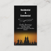 Rote u. orange visitenkarte (Rückseite)