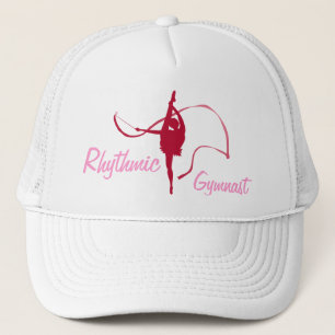 Rote u. rosa grafische Hutkappe der rhythmischen Truckerkappe