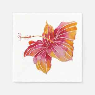 Rote u. rosa hawaiische serviette