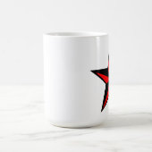 Rote u. schwarze Seestern-Tasse Kaffeetasse (Mittel)