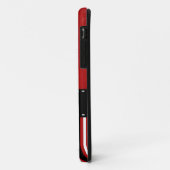 Rote u. schwarze Streifen Case-Mate iPhone Hülle (Hinten/Links)