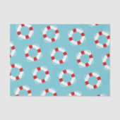 Rote u. weiße nautischschwimmwesten seidenpapier (Vorderseite)