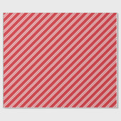 Rote u. weiße Pfefferminz Stripes Packpapier (Flach)