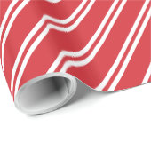 Rote u. weiße Pfefferminz Stripes Packpapier (Rolleneckpunkt)