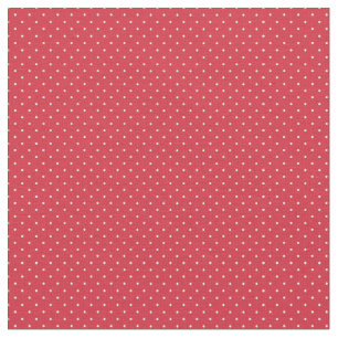 Rote u. weiße Polka punktiert Stoff