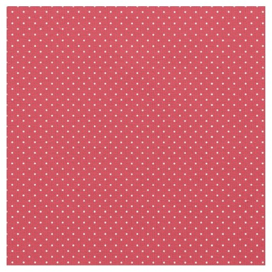 Rote u. weiße Polka punktiert Stoff (Nahaufnahme)