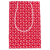 Rote Überlappungszirkel Mittlere Geschenktüte (Vorderseite)