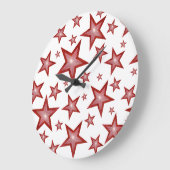 Rote Uhr rund weiß (Winkel)