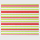 Rote, umrissene, statisch-kalkgrüne Streifen Geschenkpapier (Flach)